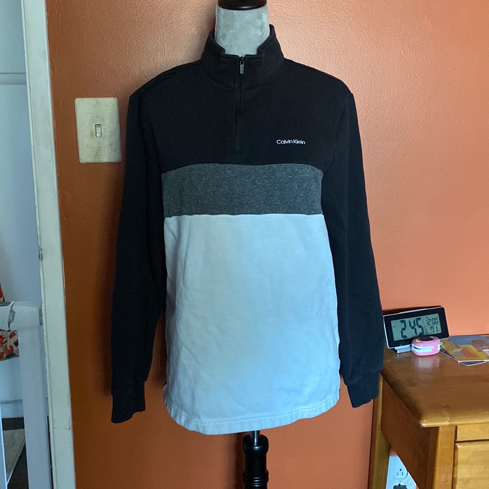 Calvin Klein Pull Over With Zip - image 1